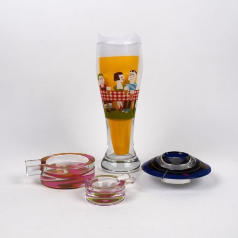 Collection RITZENHOFF : Verre à bière design Gabriele DÜNWALD, cendriers et bougeoir