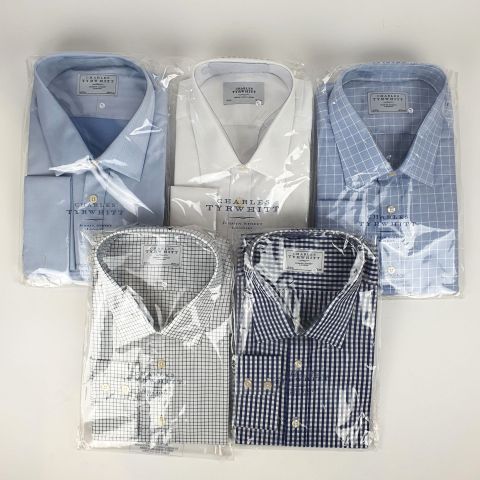 Collection de 5 chemises Charles Tyrwhitt, Jermyn Street London, taille XXXL