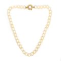 Cultured pearl necklace with 18K gold clasp, 47 cm, 54.32 g