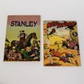 Two comic books published by Éditions Dupuis: "Red Ryder" and "Stanley" in 1952–1954
