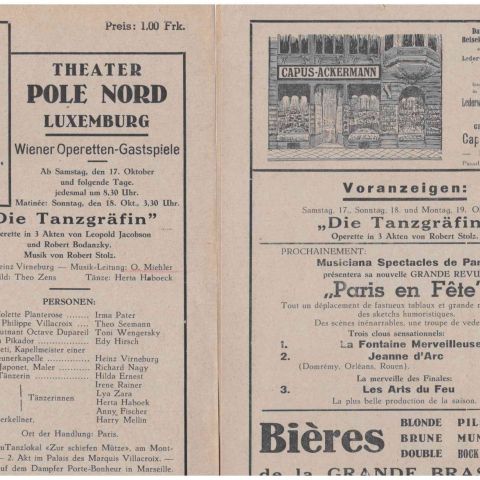 (THEATRE) Ensemble de 5 programmes du th??tre Pole Nord