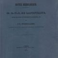 Notice nécrologique de M. G.-T.-I. De LAFONTAINE, Gouverneur du Luxembourg