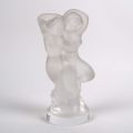 Couple de danseurs "Pan et Diana" en cristal Lalique, superbe état, 14,5 cm