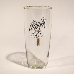 Golden commemorative glass from Brasserie de Clausen for the Luxembourg Millennium