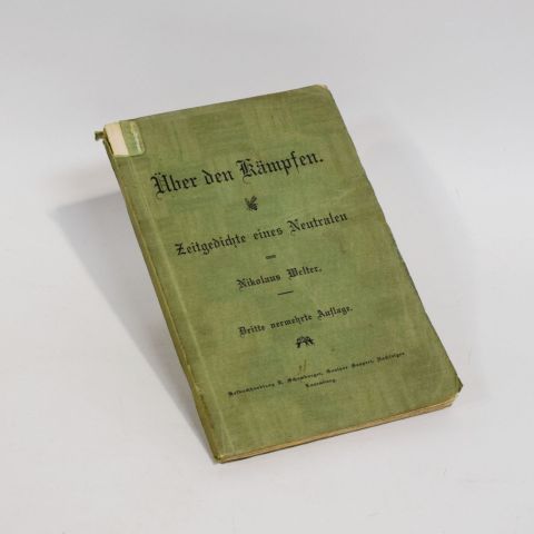 Recueil de poèmes sur la première guerre mondiale par Nikolaus Welter