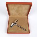 Korkenzieher aus versilbertem Metall von Anne Savelli, neu in seiner Originalschachtel