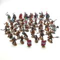 Set of 55 medieval resin figurines, various military units