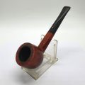 Pipe droite Dunhill en bruyère avec sac en cuir, légèrement usée