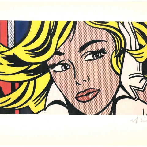 Crying Girl de Roy Lichtenstein : Épreuve d'artiste signée en impression couleur