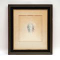 Color etching by Léonor Fini: *Face of a Young Girl*, signed and dated