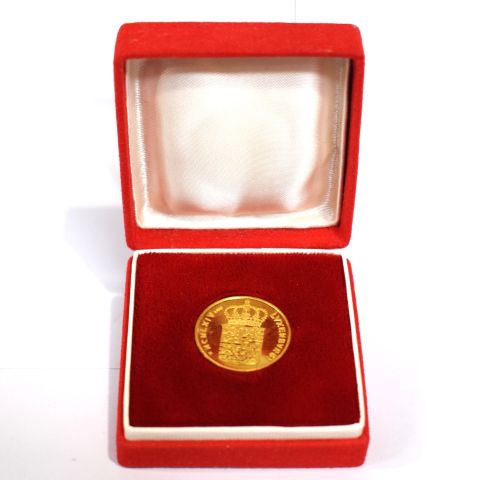 Pièce commémorative en or du Grand-Duc Jean, édition 1964, boîte incluse