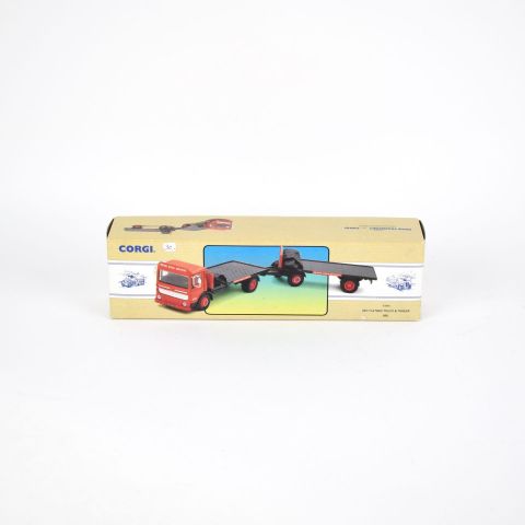 Camion BRS CORGI AEC Flatbed Truck & Trailer, Réf#97895, dans sa boîte