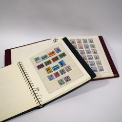 Collection of Luxembourg stamps cancelled on the day of issue - 2 LINDNER albums