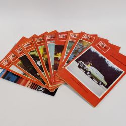 Lot von 10 Ausgaben der Auto-Revue + Werbebroschüre Opel Ascona