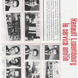 Luxembourg advertising prospectus for Renault garage with signed sales letter