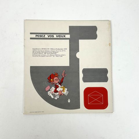 Journal de Spirou : "Pesez vos voeux", supplément n° 1706, décembre 1970