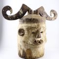 Rare et précieux masque cimier Fang, hauteur d'environ 60 cm