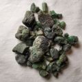 421.35 Ct of rough emeralds of various sizes and dimensions in lots