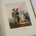 Collection rare d'estampes militaires européennes datant du début du XIXe siècle