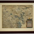 Carte rare du Duché de Luxembourg, Flamand anonyme, édition avant 1622
