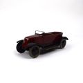 Alte Renault "NN" Cabriolet-Wagen aus Blech, bordeauxrote und schwarze Ausführung, 1924-1930