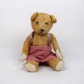Antike Mohair Teddybären aus den 40/50er Jahren, 40 cm mit Schürze