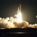 Seltener chromogener Abzug NASA: Nachtstart der Raumfähre Columbia