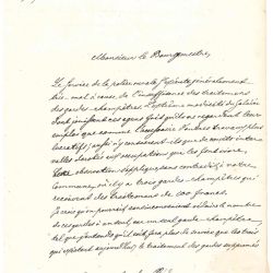 Vorphilatelistischer Brief von 1846 mit Stempel und historischem Inhalt