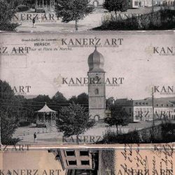3 cartes postales de Mersch, dont l'ancienne Tour et Place du Marché