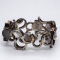 Bracelet en argent signé Rey Urban pour Åge Fausing, avec pochon