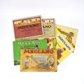 Lot von 8 Meccano-Notizen: belgische, deutsche, französische und englische Sorten