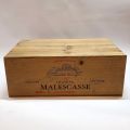 Ensemble de 12 bouteilles Château Malescasse 1997 en caisse en bois