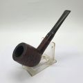 Pipe droite Dunhill en bruyère, état usagé, avec sac en cuir inclus