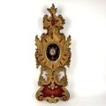 18th-century carved wooden monstrance-reliquary containing precious relics