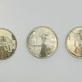Reunion of 3 Liberté, Égalité, Fraternité 5 euro coins in fine condition