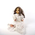Puppe Armand Marseille 995: 60 cm, bewegliche Augen, Abnutzungen und Details zu beachten