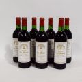Set von 7 Flaschen Château Le Maine, Graves 1979, Flaschenhalsniveaus