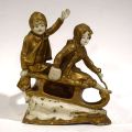 (PORCELAINE) Groupe en biscuit …