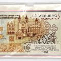 Komplette luxemburgische Münzsammlung "Fleur de coin" 1991 in einem Etui