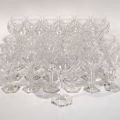 Ensemble de cristal Villeroy & Boch : 36 verres à pieds hexagonaux