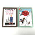 Deux albums de Tintin : Au pays des soviets et Tintin au Tibet