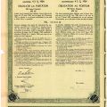 1934 Consolidation Bond, 100 French francs, Romania, coupons, tear present