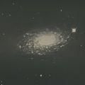 Rare photographie historique de la Nasa : La nébuleuse Messier 63 depuis le télescope Lick