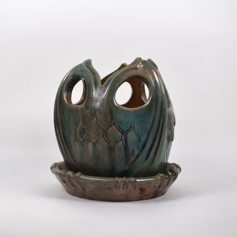 Jardinière en grès flammé de Louis Majorelle, Rambervillers, vers 1905