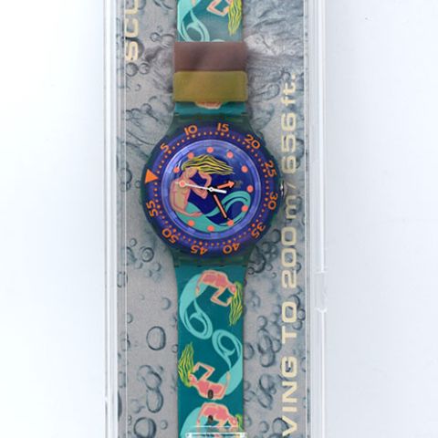 SWATCH SDG 100 : Modèle de la série SCUBA 200 "SAILOR S JOY"