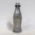 Bouteille Coca-Cola peinte par A. Warhol : Art et design en verre argenté