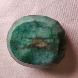 Grüner Smaragd von 289 ct, ovaler Facettenschliff, GLI-Zertifikat