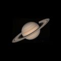 (NASA. SATURNE. VOYAGER 2) Mission spatiale VOYAGER 2. Image en couleur de Saturne