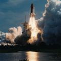 Columbia's spectacular liftoff: vintage print, NASA, 1993