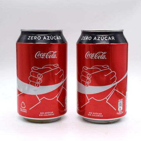 Reunion exceptionnelle : Lot de 2 canettes vides hermétiques de Coca-Cola
